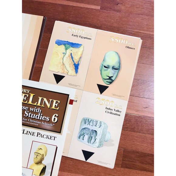 1998 2nd Edition HERITAGE STUDIES 6 Bob Jones University Maps & Timeline Visuals - Picture 4 of 10